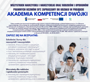 Zaproszenie dla nauczycieli i rodziców do udziału w projekcie ze środków EFS+